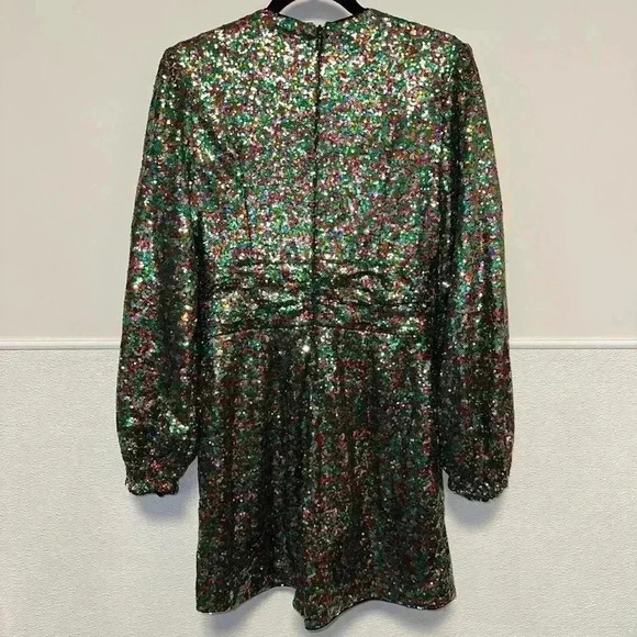 NWT!Gabrielle Union Rainbow Sequence Romper, Small, Party, Cocktail, Formal, NYE - Picture 8 of 16